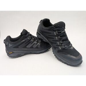 Ascend Approach II Mens Size 8.5 Black Waterproof Hiking Trail Shoes Vibram Sole